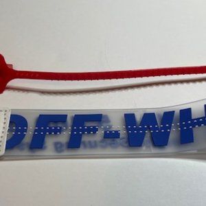 Off White Keychain Wristlet